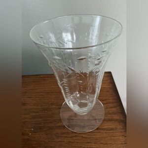 Rock Sharpe set of 6 crystal parfait or iced tea glass, from the 1930s or 1940s.